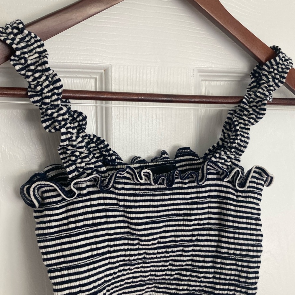 Reformation Striped Ruffle Trim Top - Picture 6 of 9